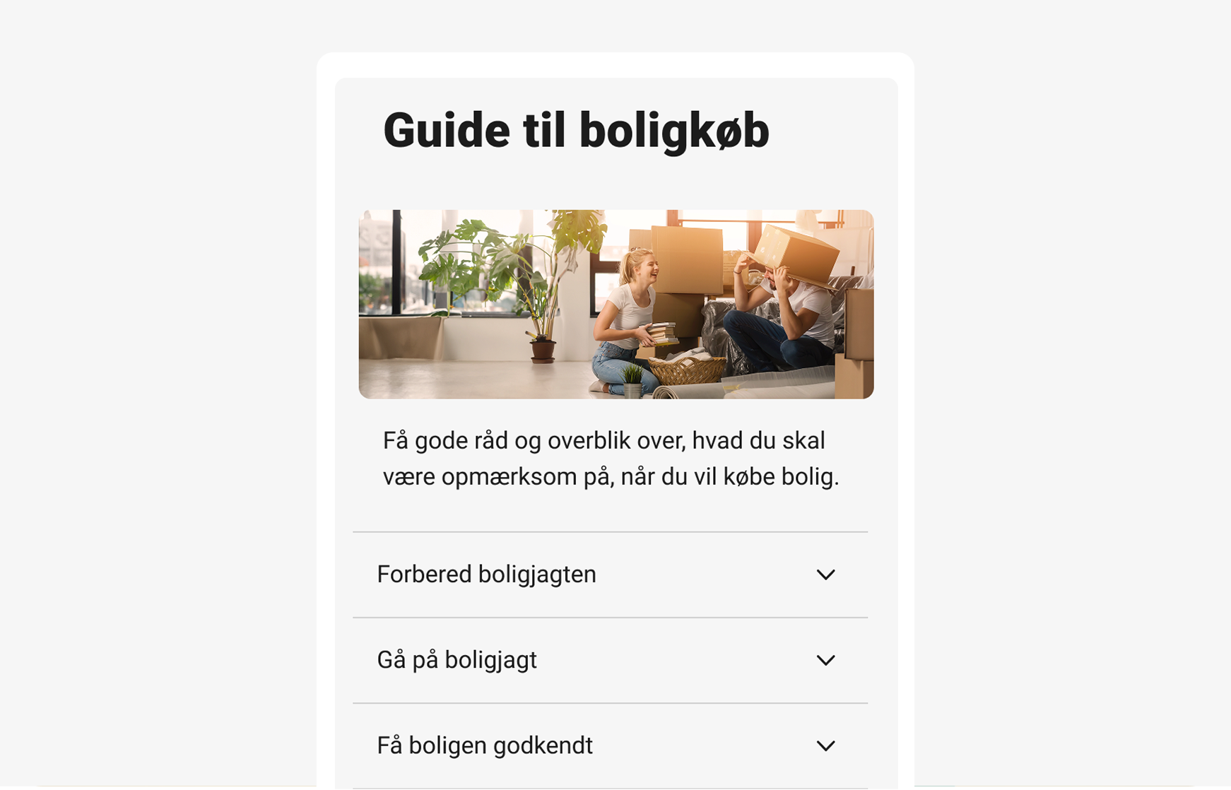 Guide til boligkøb - trin for trin