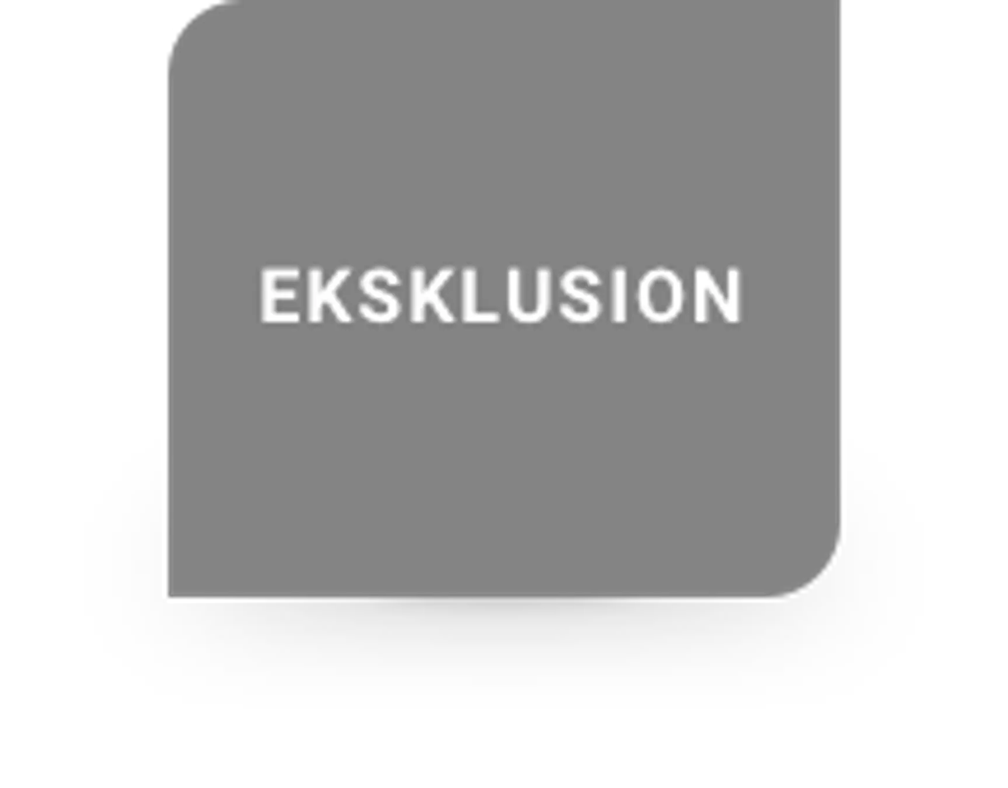 Boks, der illustrer eksklusion