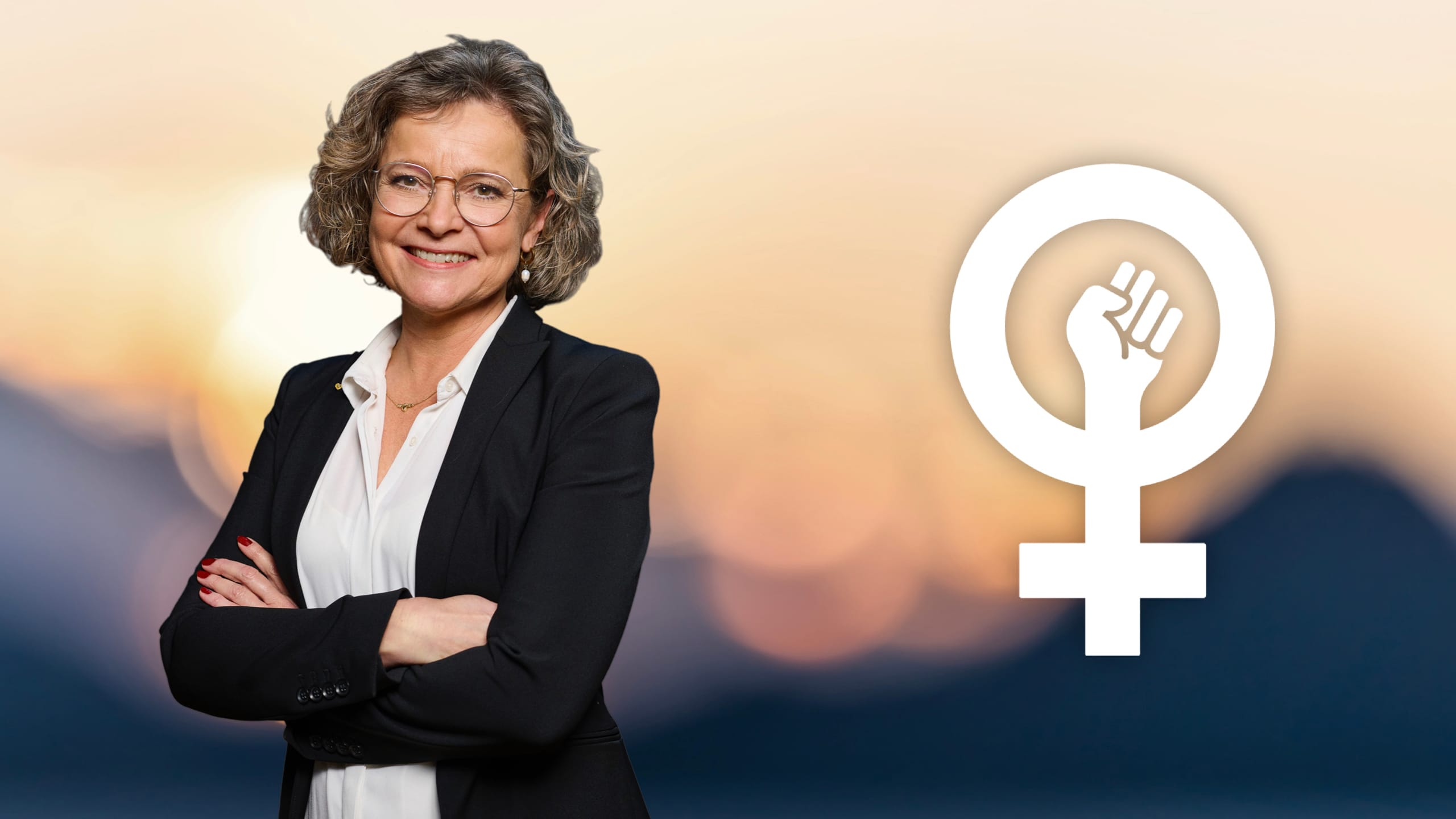Formueøkonom Bettina Brask, symbolet for kvindernes kampdag