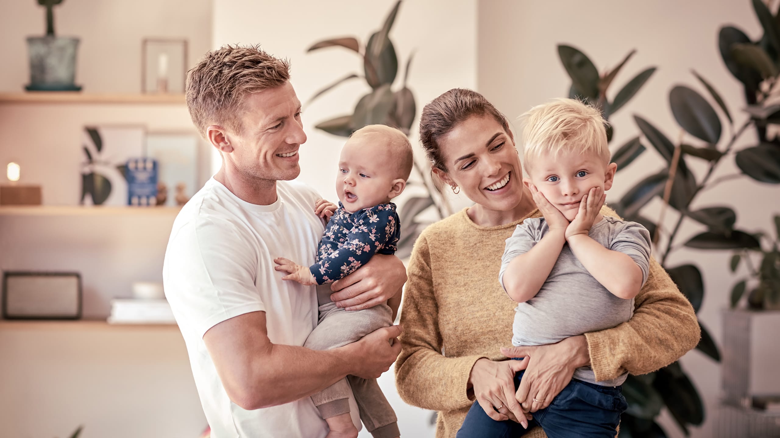 Familie med børn