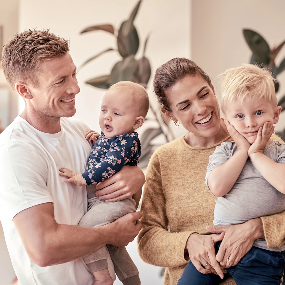 Familie med børn