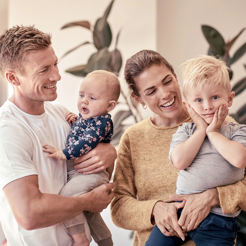 Familie med børn