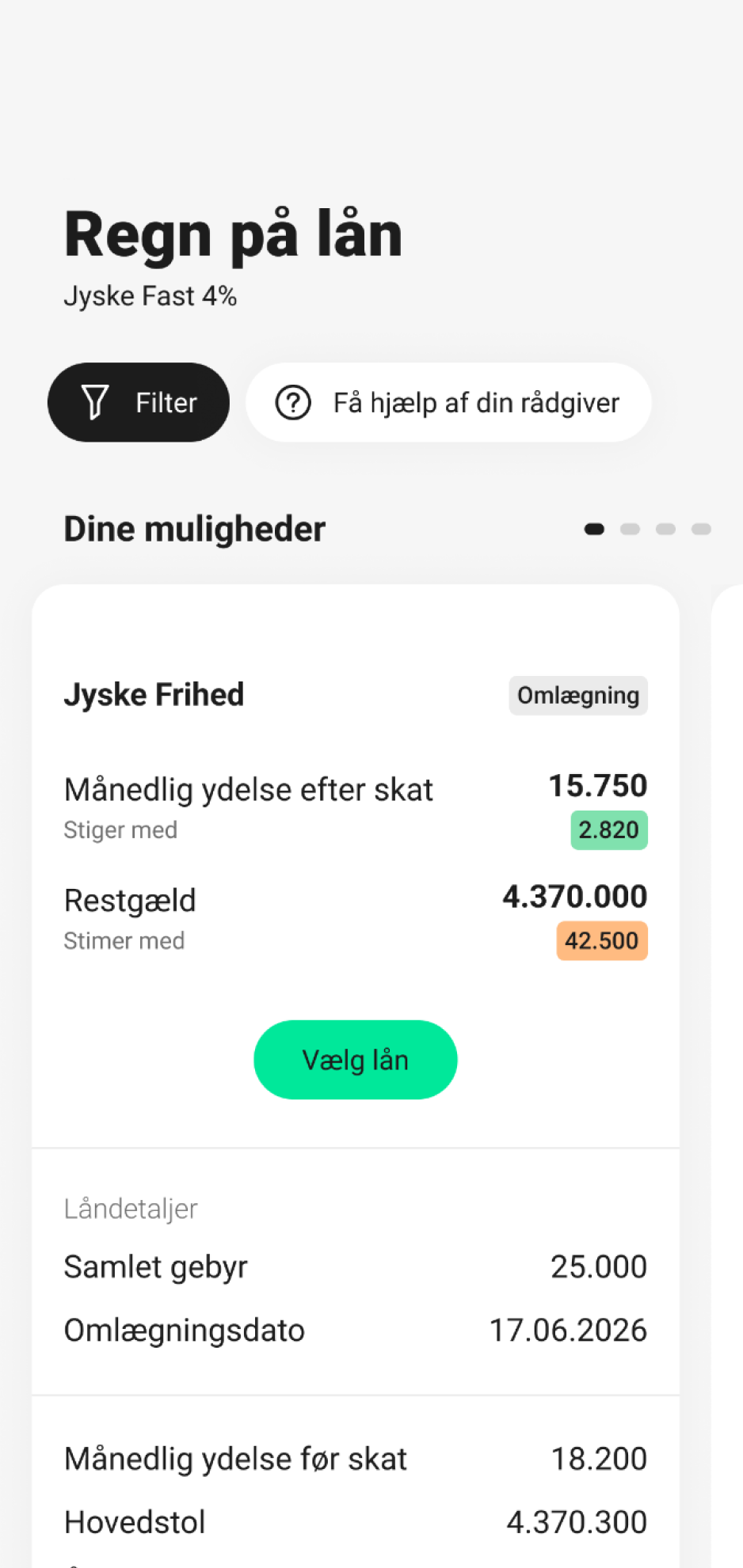 Regn på lån i mobilbanken