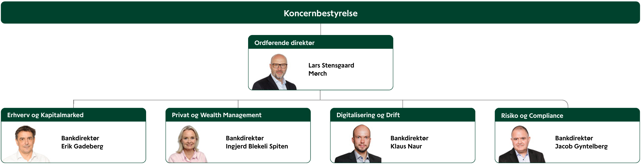 Simpelt organisationsdiagram
