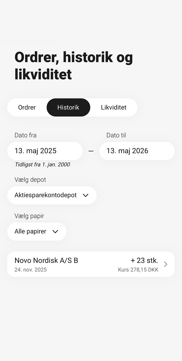 skærmbillede fra mobilbanken