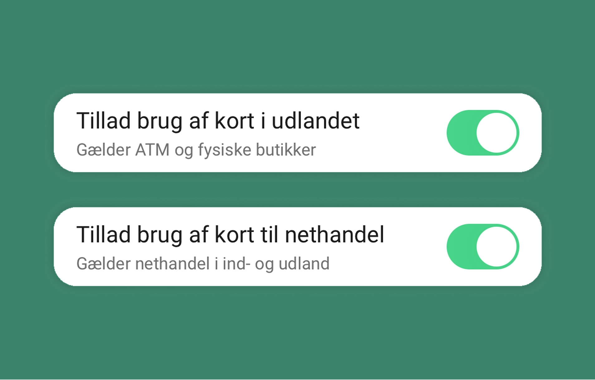 Administrér dine kort nemt