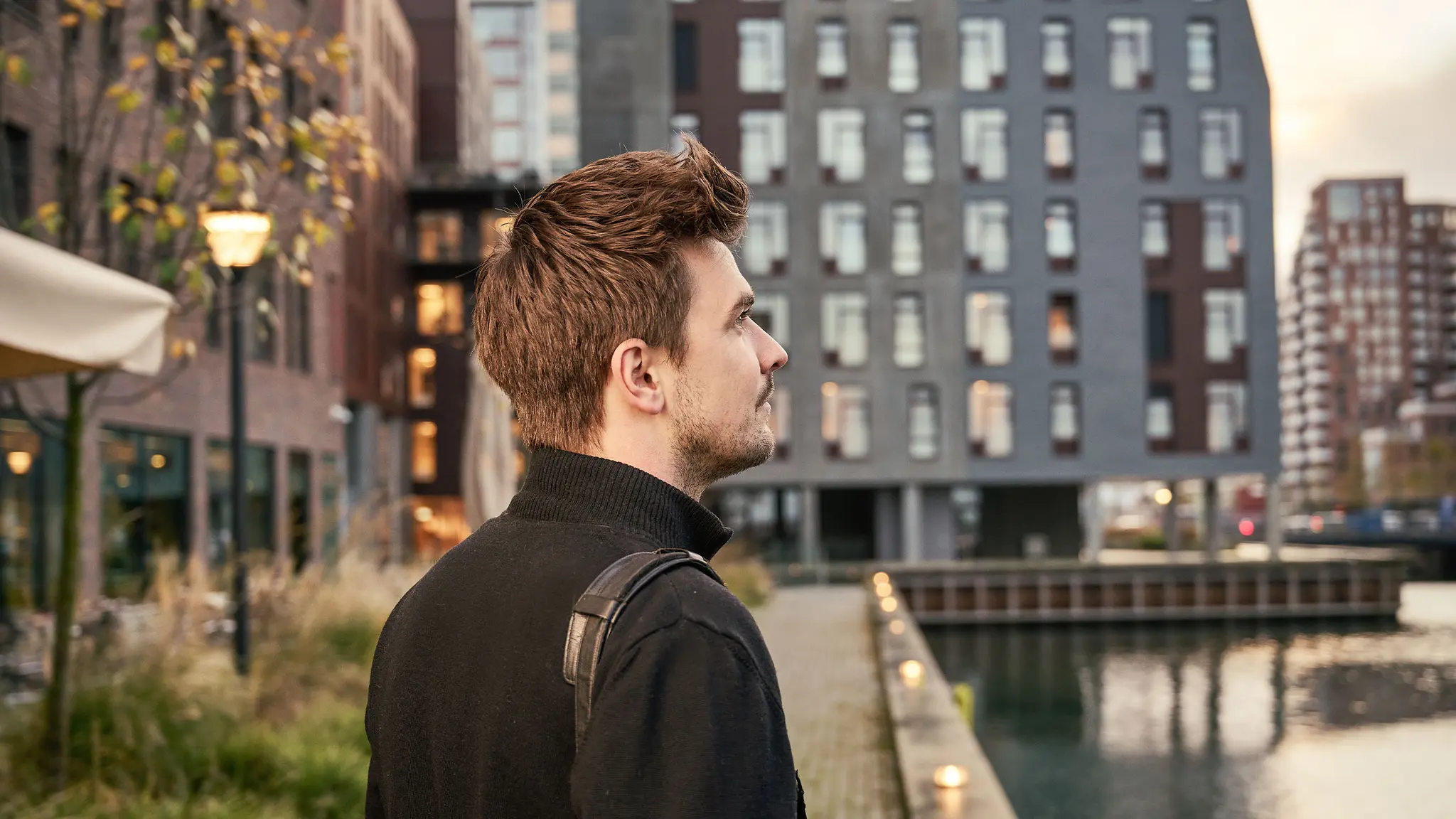 Ung mand på Aarhus Ø