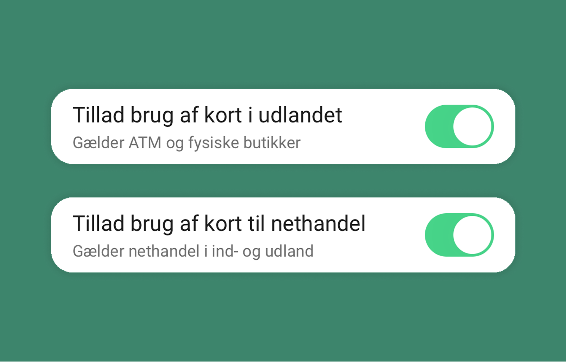 Administrér dine kort nemt